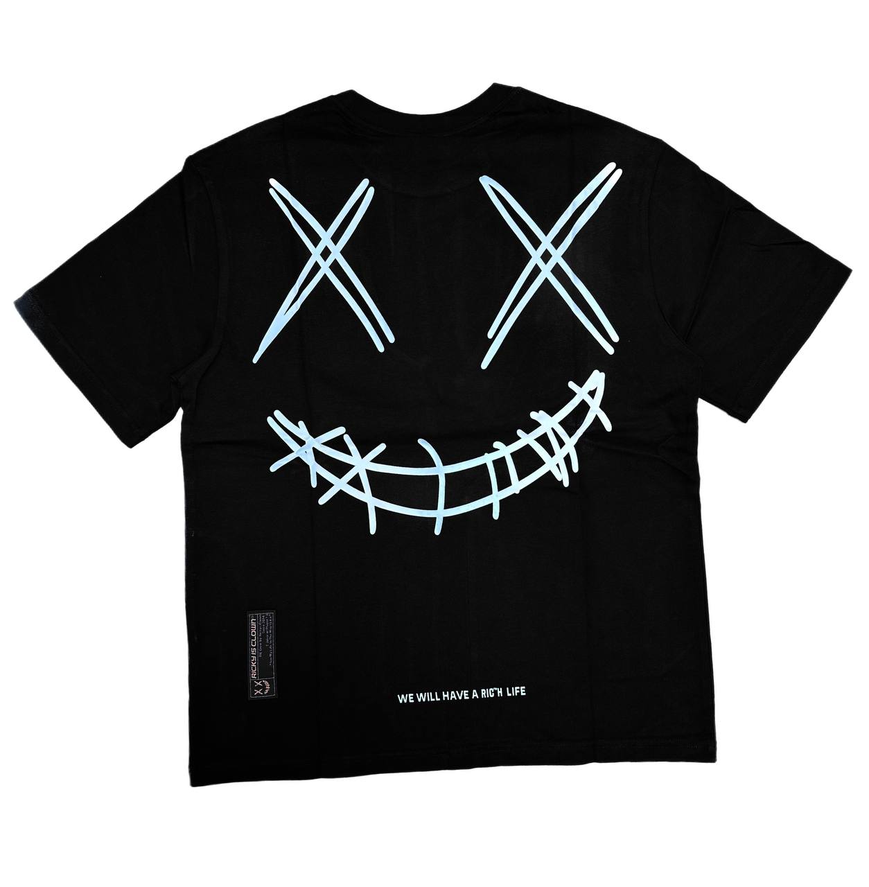 Ricky Is Clown Optical Changes Tear Smiley T-Shirt – Zha Huo Dian Pte. Ltd.