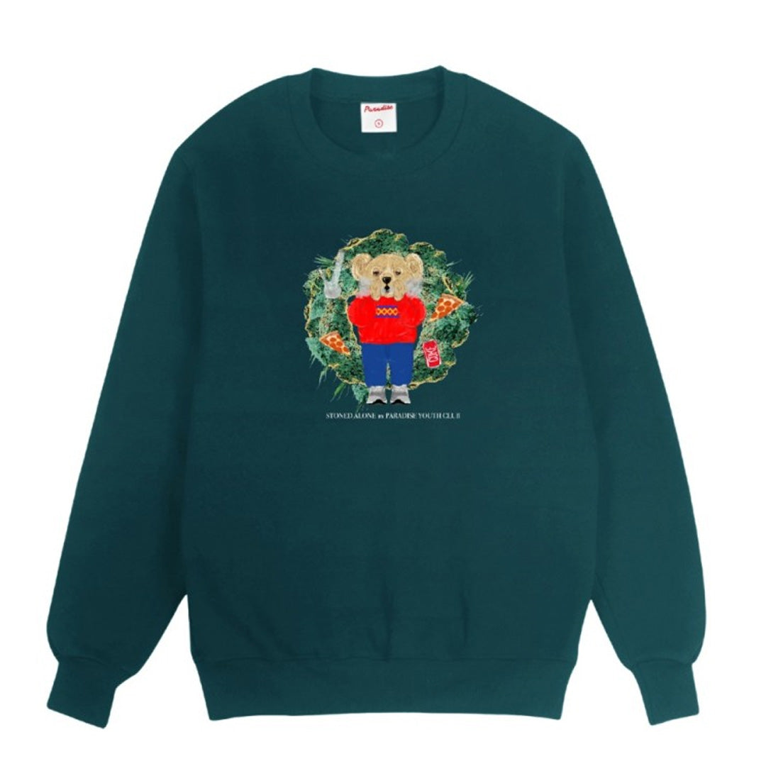 Stoned Bear by Paradise Youth Club Stoned Alone Sweatshirt