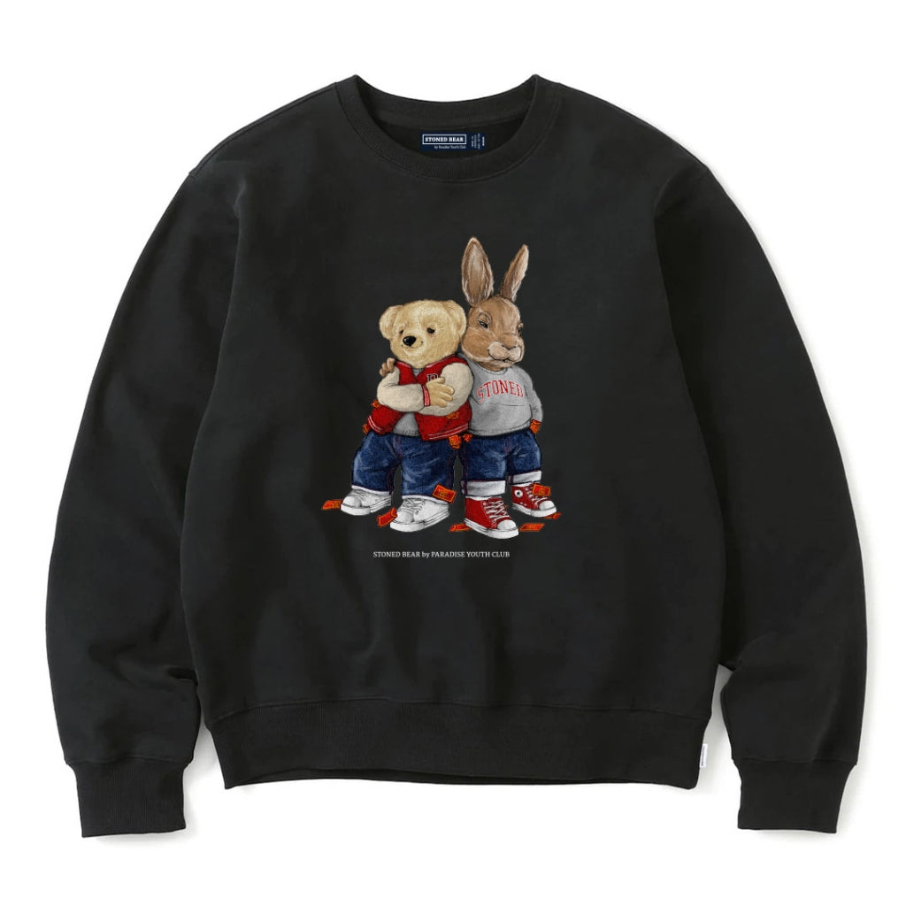 Stoned Bear by Paradise Youth Club CNY Sweatshirt (MYBC)